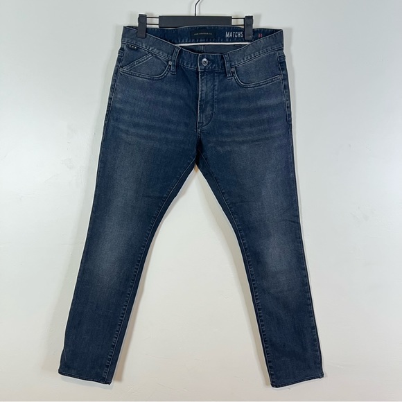 John Varvados USA Men’s Matchstick Jeans Size 31 Blue Gray - Picture 1 of 12